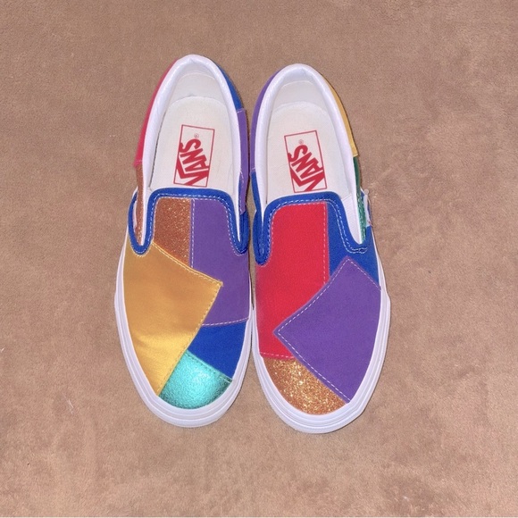 Vans classic slip on Pride rainbow patchwork - Picture 2 of 6